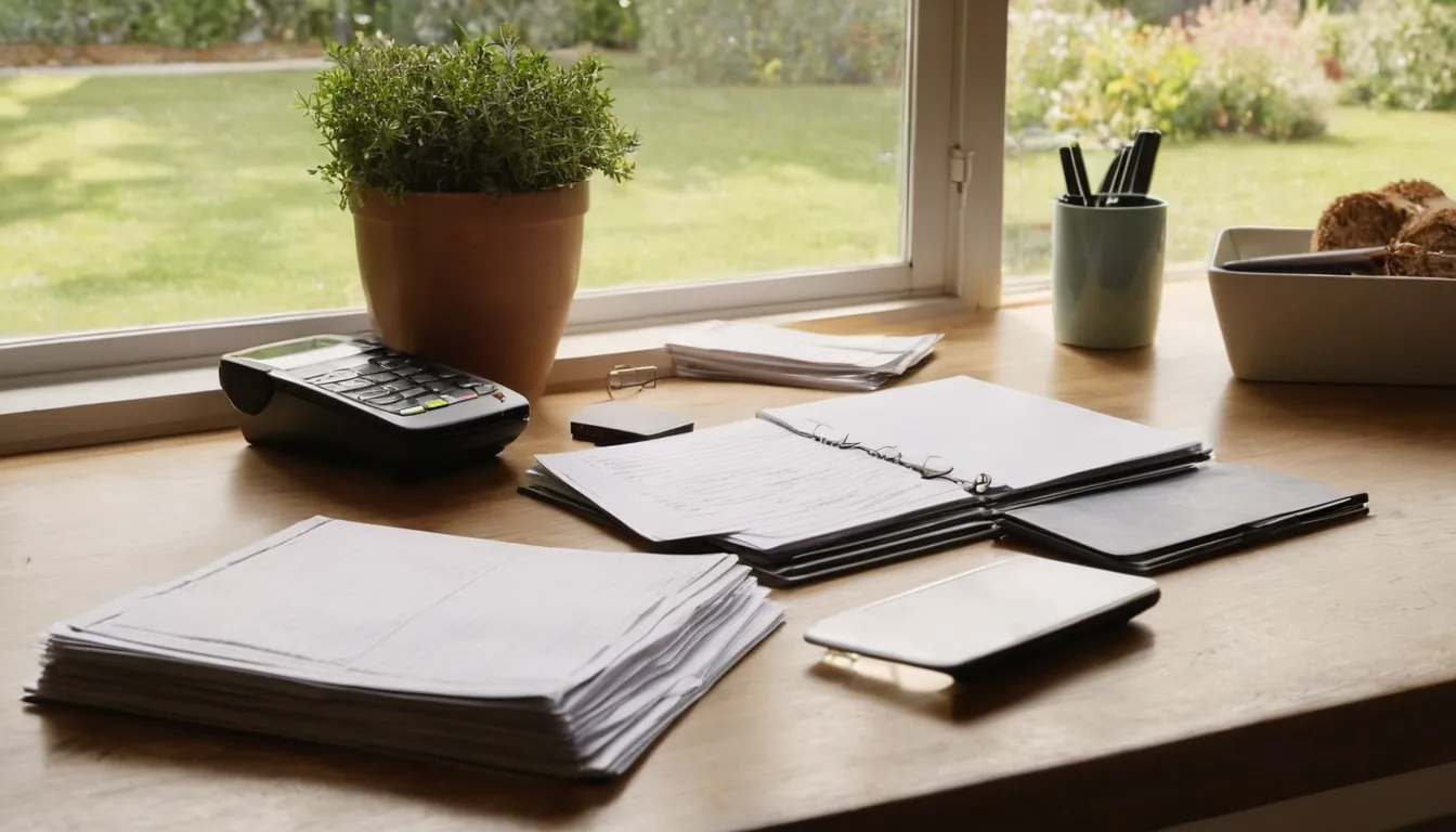 Folder of septic receipts, photos and notes for a quote in the Conyers area